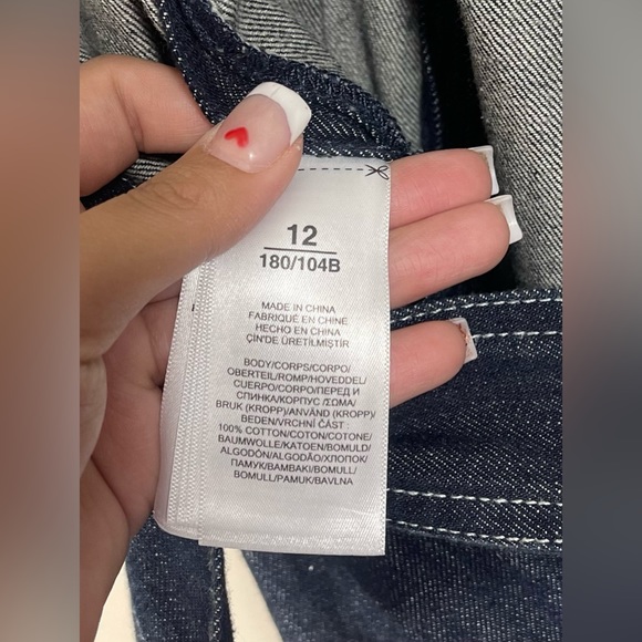 Polo Ralph Lauren Denim Fit and Flare Dress in Dark Indigo Women’s Size 12 - Picture 12 of 15